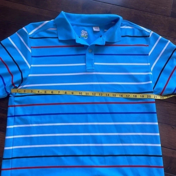 Callaway blue striped short sleeved polo shirt, Men’s size XL - Picture 4 of 12